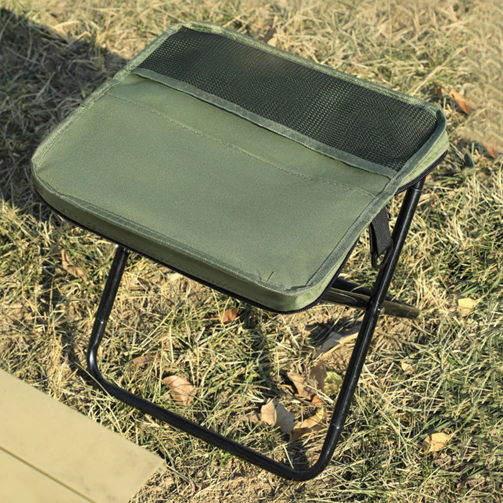 Foldable Portable Backpack Stool with Carry Bag – Lightweight Mini Outdoor Chair